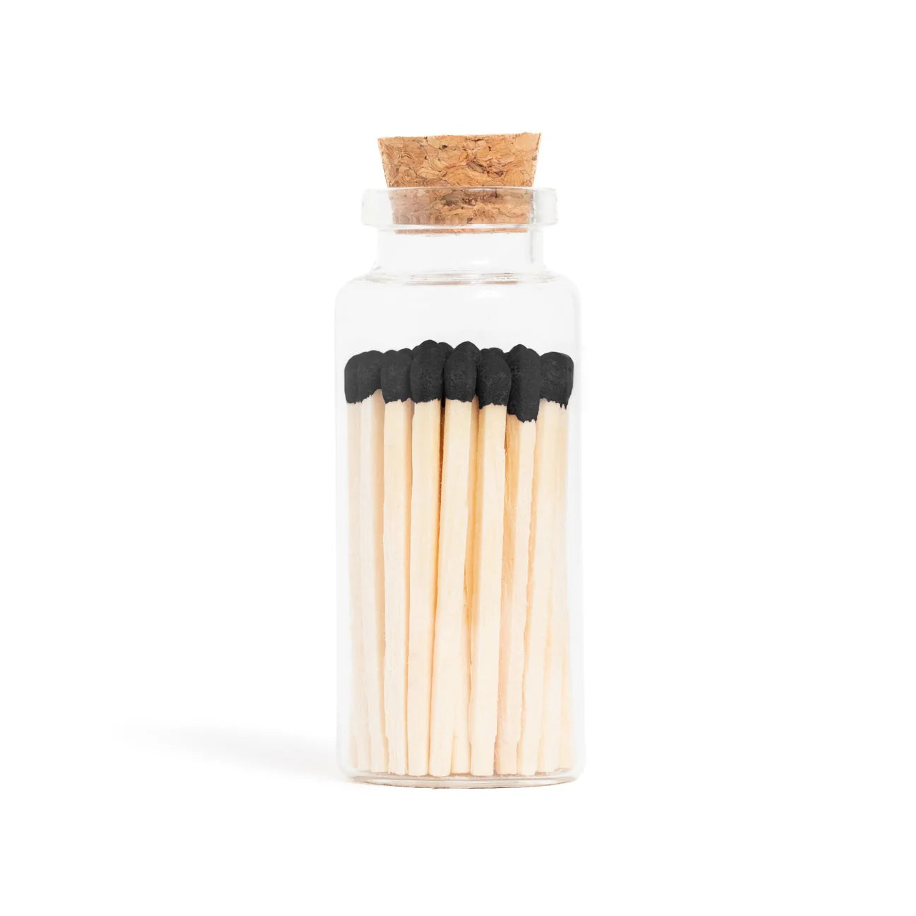 Matches | Medium Corked Vial | Black Tip - ASH