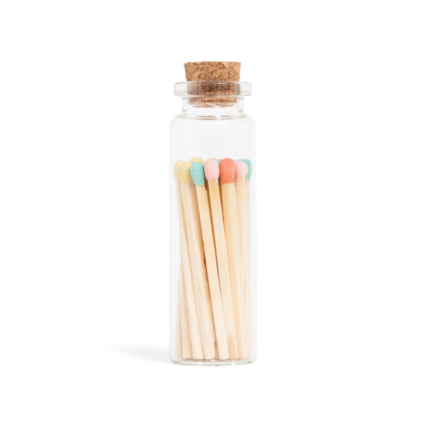 Matches | Small Corked Vial | Pastel Mix Tip - ASH