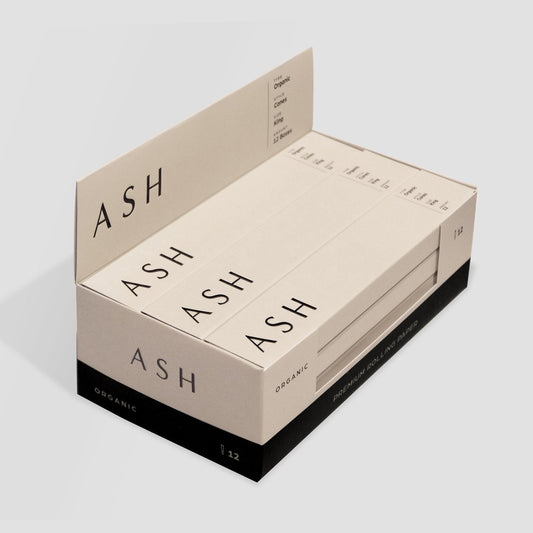 Pre-rolled Cones | Organic | 12 count | Box ASH Rolling Paper