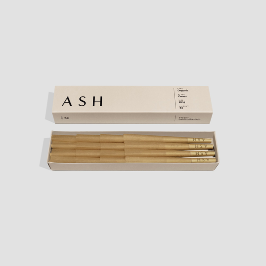 Pre-rolled Cones | Organic | 32 count ASH Rolling Paper 